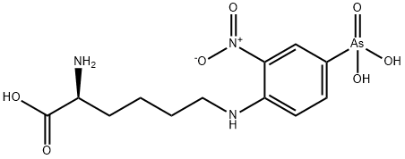 6-(4-arsono-2-nitrophenyl)lysine Struktur