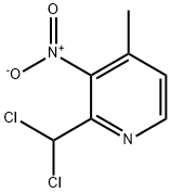 Pyridine, 2-(dichloromethyl)-4-methyl-3-nitro- (9CI) Struktur