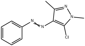 5-CHLORO-1,3-DIMETHYL-4-(2-PHENYLDIAZ-1-ENYL)-1H-PYRAZOLE Struktur