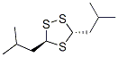 TRANS-3,5-BIS(2-METHYLPROPYL)-1,2,4-TRITHIOLANE Struktur