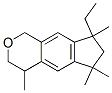 8-ethyl-1,3,4,6,7,8-hexahydro-4,6,6,8-tetramethylcyclopenta[g]-2-benzopyran Struktur