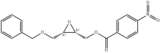 (2R,3S)-(+)-3-(BENZYLOXYMETHYL)OXIRANE-2-METHANOL 4-NITROBENZOIC ACID ESTER Struktur