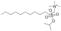 dodecyltrimethylammonium isopropyl sulphate Struktur