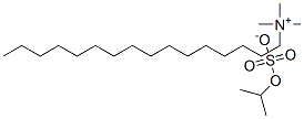 hexadecyltrimethylammonium isopropyl sulphate Struktur