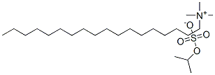 trimethyl(octadecyl)ammonium isopropyl sulphate Struktur