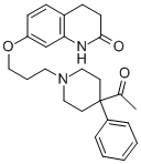 7-(3-(4-(4-Acetyl-4-phenyl)-1-piperidyl)propoxy)-3,4-dihydrocarbostyri l Struktur