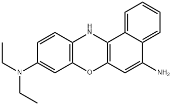 5-Amino-9-(diethylamino)-12H-benzo[a]phenoxazine Struktur