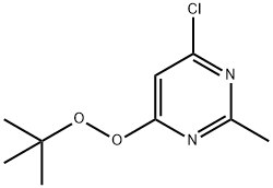 4-tert-Butylperoxy-6-chloro-2-methyl-pyrimidine Struktur