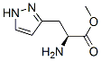 1H-Pyrazole-3-propanoicacid,alpha-amino-,methylester,(S)-(9CI) Struktur