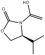 2-Oxazolidinone, 3-(1-hydroxyethenyl)-4-(1-methylethyl)-, (S)- (9CI) Struktur