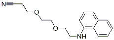 3-[2-[2-(1-naphthylamino)ethoxy]ethoxy]propiononitrile Struktur