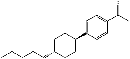 4'-(TRANS-4-N-PENTYLCYCLOHEXYL)ACETOPHENONE Struktur