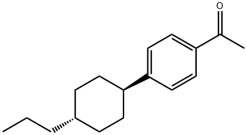 4'-(TRANS-4-N-PROPYLCYCLOHEXYL)ACETOPHENONE Struktur