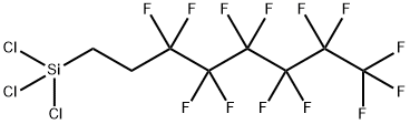 1H,1H,2H,2H-Perfluorooctyltrichlorosilane Struktur