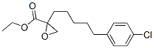 ethyl 2-(5-(4-chlorophenyl)pentyl)oxiran-2-carboxylate Struktur