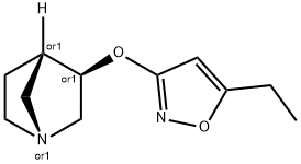 1-Azabicyclo[2.2.1]heptane,3-[(5-ethyl-3-isoxazolyl)oxy]-,exo-(9CI) Struktur