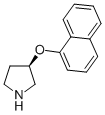 R-3-(1-NAPHTHALENYLOXY)-PYRROLIDINE Struktur