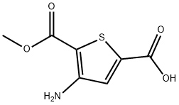 2,5-Thiophenedicarboxylicacid,3-amino-,2-methylester(9CI) Struktur