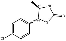 TRANS-5-(4-CHLOROPHENYL)-4-METHYL-2-THIAZOLIDONE Struktur