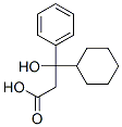 3-cyclohexyl-3-hydroxy-3-phenylpropanoic acid Struktur