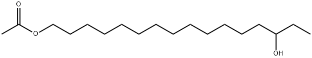 14-Hydroxyhexadecan-1-yl acetate Struktur