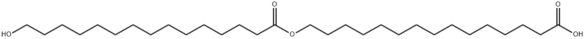 14-CARBOXYTETRADECYL 15-HYDROXYPENTADEC& Struktur