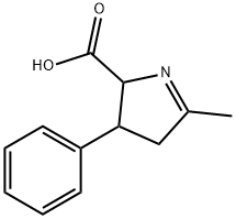 2H-Pyrrole-2-carboxylicacid,3,4-dihydro-5-methyl-3-phenyl-(9CI) Struktur