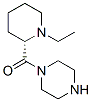 Piperazine, 1-[[(2S)-1-ethyl-2-piperidinyl]carbonyl]- (9CI) Struktur