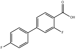 4-(4-Fluorophenyl)-2-fluorobenzoic acid Struktur