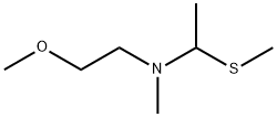 Ethanamine, N-(2-methoxyethyl)-N-methyl-1-(methylthio)- (9CI) Struktur