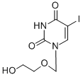 1-(2-HYDROXY-ETHOXYMETHYL)-5-IODO-1H-PYRIMIDINE-2,4-DIONE Struktur