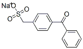 sodium p-benzoyltoluene-alpha-sulphonate Struktur