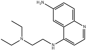 6-Amino-4-((2-(diethylamino)ethyl)amino)quinoline diphosphate Struktur