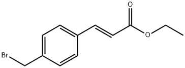 (E)-3-[p-Bromomethylphenyl]acrylic acid ethyl ester Struktur