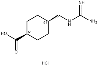 TRANS-4-GUANIDINOMETHYLCYCLOHEXANECARBOXYLIC ACID HYDROCHLORIDE Struktur