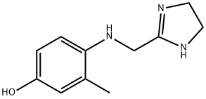 Phenol, 4-[[(4,5-dihydro-1H-imidazol-2-yl)methyl]amino]-3-methyl- (9CI) Struktur