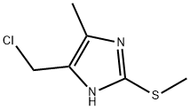 1H-Imidazole,  4-(chloromethyl)-5-methyl-2-(methylthio)-  (9CI) Struktur