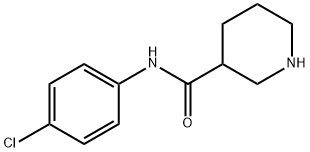 PIPERIDINE-3-CARBOXYLIC ACID (4-CHLORO-PHENYL)-AMIDE Struktur