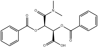 (-)-O,O'-DIBENZOYL-L-TARTARIC ACID MONO(DIMETHYLAMIDE) Struktur