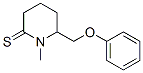 2-Piperidinethione,  1-methyl-6-(phenoxymethyl)- Struktur