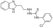 2-(2-(1H-Benzimidazol-2-yl)ethyl)-N-(2-chlorophenyl)hydrazinecarbothio amide Struktur