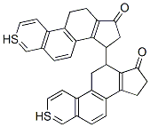 12,15-bisthia-1,3,5(10),6,8,13(14)-gonahexaen-17-one Struktur