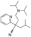 alpha-[2-[bis(isopropyl)amino]ethyl]-alpha-isobutylpyridine-2-acetonitrile Struktur