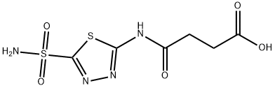 4-[[5-(AMINOSULFONYL)-1,3,4-THIADIAZOL-2-YL]AMINO]-4-OXO-BUTANOIC ACID Struktur