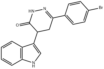 6-(4-bromophenyl)-4-(1H-indol-3-yl)-4,5-dihydro-3(2H)-pyridazinone Struktur