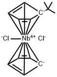 BIS(ETHYLCYCLOPENTADIENYL)NIOBIUM(IV) D& Struktur