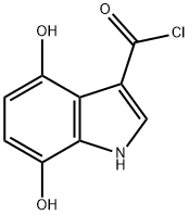 1H-Indole-3-carbonyl chloride, 4,7-dihydroxy- (9CI) Struktur