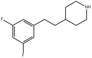 4-[2-(3,5-difluorophenyl)ethyl]piperidine Struktur