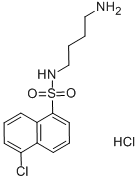 N-(4-AMINOBUTYL)-5-CHLORO-1-NAPHTHALENESULFONAMIDE HCL Struktur