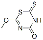 6-methoxy-2-thioxo-2,3-dihydro-4H-1,3,5-thiadiazin-4-one Struktur